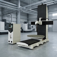 Máquina de Grabado CNC Vertical de 5 Ejes Rongchi, Router Industrial de Tallado de Madera 3D para Muebles y Moldes de Madera