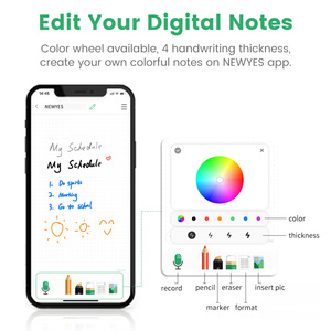 Newyes Hot Bán Kỹ Thuật Số Máy Tính Xách Tay Với Bộ Nhớ Viết Thông Minh Bút Đồng Bộ Lưu Ý A5 Kỹ Thuật Số Bút Quà Tặng Kỹ Thuật Số Bút Bằng Văn Bản Thiết Lập - Product Image 4