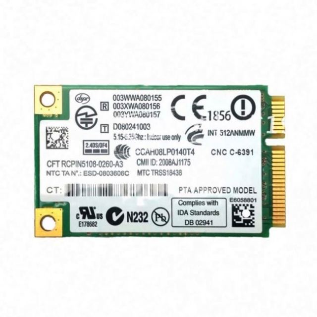 New Dual Band Laptop Wlan for - 512AN_MMW WiFi Link 5100 300Mbps 802.11a/g/n Wireless WiFi Mini PCI-E Card 2.4Ghz 5Ghz