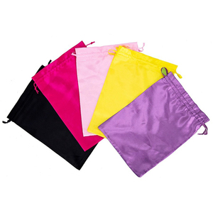 Paquetes de pelo grandes con logotipo personalizado, embalaje de pestañas, peluca, regalo, bolsa con cordón, embalaje de joyería, bolsa con cordón de satén de seda - Product Image 3