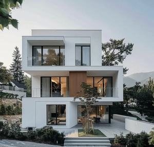 Modernas Villas de Dos Pisos de Acero Ligero para Zonas Rurales, Casas Autoconstruidas con Vista <span class=keywords><strong>al</strong></span> <span class=keywords><strong>Mar</strong></span> y Planos de Diseño Integrados - Product Image 5