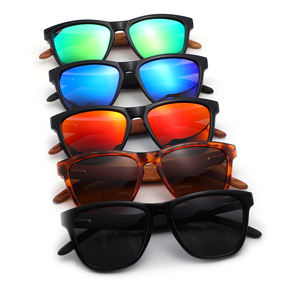 Gafas de sol clásicas de alta calidad 2025, gafas de sol polarizadas de madera con espejo Retro para hombre, gafas de sol de madera de bambú a la moda - Product Image 1