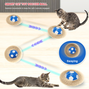 Hot Sale New Rechargeable Silicone Interactive Cat Toys Ball Fast Rolling Pouch Motion Activate Football Hide Seek <b>Mouse</b> - Product Image 3