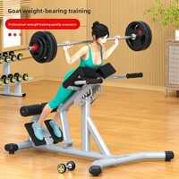 Équipement de fitness commercial, banc romain pliable en acier, banc d'extension dorsale, entraîneur de force lombaire réglable