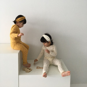 Nouvelle collection de vêtements pour enfants en coton 100% à manches longues, pyjamas pour filles et garçons, ensembles de vêtements imprimés de fleurs adorables - Product Image 3