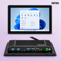 Panel PC Industrial Todo en Uno Integrado sin Ventilador de 12.1/13.3/15/15.6/21.5 Pulgadas, Pantalla Táctil, Vidrio G+G, Puertos HDMI, VGA y LAN