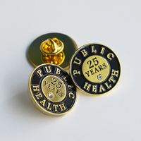 Badge médical personnalisé en métal gravé, émail souple et dur, avec pierre de cristal, plaqué or