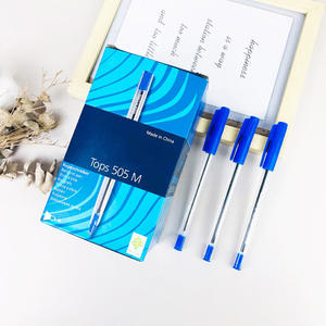 뜨거운 판매 공장 직접 문구 블루 레드 그린 볼 포인트 저렴한 대량 505 플라스틱 볼 포인트 펜 - Product Image 3