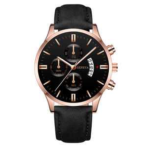 Reloj de Cuarzo para Hombre, Correa de Cuero, Reloj de Pulsera Casual de Negocios, Visualización de Fecha, Reloj Moderno para Hombre - Product Image 5