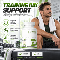 Capsules de calcium HMB - Complément nutritionnel sportif pour la synthèse des protéines, la croissance musculaire, la récupération post-entraînement, soutient la masse musculaire maigre