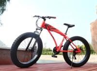 Vélos de montagne 26 pouces en gros, unisexes, avec amortisseurs, freins à disque, transmission 7 vitesses, pneus larges, adaptés au trajet quotidien