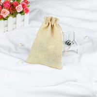 Sacs de bonbons en tissu de toile de jute sac cadeau de mariage en jute avec cordon de serrage
