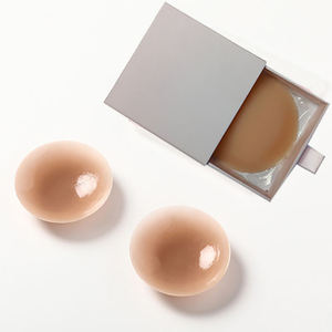 Autocollants de poitrine invisibles personnalisés pour femmes, réutilisables, en silicone mat, couvre-tétons, rallonges de soutien-gorge sans couture - Product Image 1