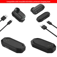 Kabel Data USB Tipe-C dengan Pelindung PVC untuk Pengisi Daya Magnetik Yida, Aksesori Kamera Insta360 Shadowstone Go3S