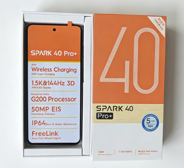 Fast Shipping Spark 40 Pro+ Smartphone Android 6.6 Inch  Unlocked Phone Android Phone 8.1 Unlocked Cell Phone