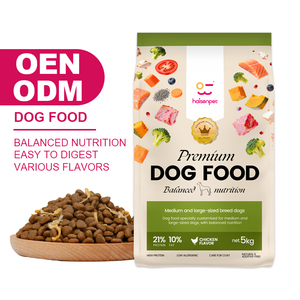 Alimento Seco para Cães com Alto Teor de Proteína, Embalagem Personalizada Disponível, Alimento Nutritivo para Animais de Estimação em Atacado - Product Image 1
