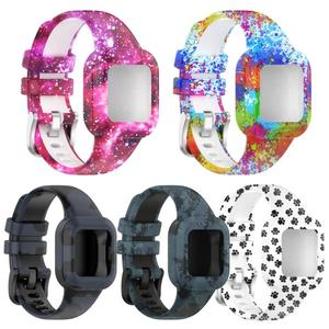 Lot de 5 bracelets de montre en silicone imprimé avec boucle en acier XDfind pour GarminFit JR3 / Garmin <span class=keywords><strong>Vivofit</strong></span> JR <span class=keywords><strong>3</strong></span> - Product Image 2