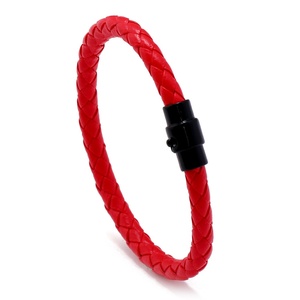 Nueva Pulsera Trenzada de Cuero Unisex con Hebilla de <span class=keywords><strong>Seguro</strong></span> Transfronterizo, Joyería Creativa de Estilo Europeo Americano para Comercio Exterior, de Moda - Product Image 3