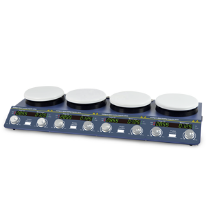 CHINCAN TP-4 4 têtes 4 positions 2L * 4 capacité 200~1200 tr/min plaque de travail émaillée écran LCD certification ISO chauffage magnétique - Product Image 5