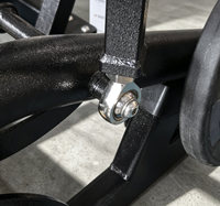Presse inclinée réglable en acier à haute capacité de charge avec support de rangement pour plaques d'entraînement pour salles de sport commerciales