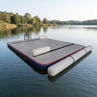 Bateau de pêche gonflable extérieur de plate-forme de quai flottant d'eau d'île de bain avec la tente gonflable de camping