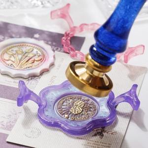 Molde de plástico para sellos de cera Suidis, herramienta artesanal hecha a mano para decoración artística con cera. - Product Image 5