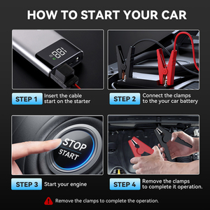 Portable 12V Lithium <strong>Battery</strong> Jump Starter Car Emergency <strong>Booster</strong> <strong>Mini</strong> Power Bank Starting Device OEM Wholesale - Product Image 4