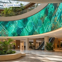 Écran LED flexible CANBEST FL P0.9 P1.2 P1.5 P1.8 P2.5, écran LED de forme spéciale pour la publicité d'entrée de salon professionnel