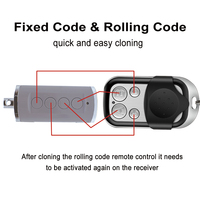 Télécommande de porte de garage multifréquence 280-868 MHz, duplicateur, clone, ouvre-porte 4 en 1, code fixe, code roulant, émetteur
