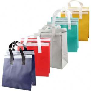 Sacs isothermes écologiques personnalisés avec logo imprimé par transfert thermique, en non-tissé, pour le transport et l'emballage, prix d'usine bas - Product Image 4