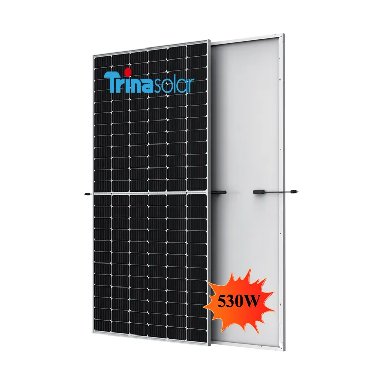 Trina 530 Watt Zonnepanelen 540W 545W 550W Hjt Topcon Mono Pv Module Power System Energie Bifaciale Zonnepanelen