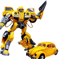 Figurine d'action Anime YS Transformable 18 cm – Voiture Jouet Transformée pour la Rentrée Scolaire et Halloween – Construction en Plastique et Métal