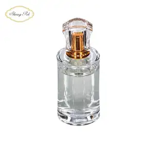 Custom Cosmetic Packaging Shiny Gold Clear Luxury Crown Surlyn Perfume Bottle Cap