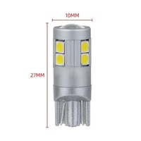 Ampoules LED T10 W5W 194 3030 9 LED pour l'éclairage intérieur des voitures, accessoires automobiles, 12V blanc pour feux de dégagement, lampe de lecture, DRL