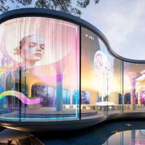 Verre souple de haute qualité affichage Led mur vidéo signalisation numérique intérieur et extérieur flexible sertissage couleur led cristal film scr - Product Image 3