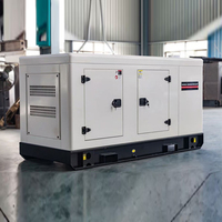 Générateur diesel super silencieux Weifang Ricardo 100 kVA 80 kW, alternateur Stamford, démarrage à distance, courant continu 50 Hz, triphasé, refroidissement par eau