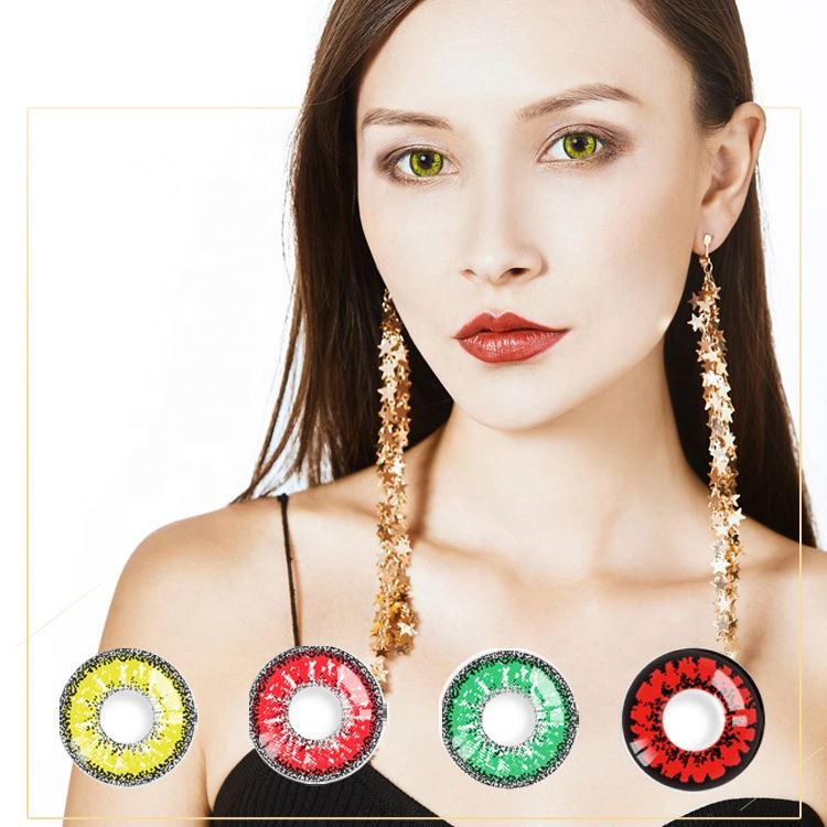 aFancy Pro Wholesale Colored Snowflake Halloween Contact Lenses Factory