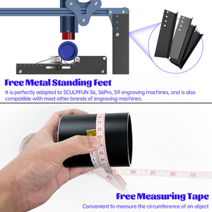 Rodillo Rotatorio Láser <span class=keywords><strong>SCULPFUN</strong></span>, Módulo de Grabado Rotatorio para Eje Y de Grabador Láser, Rotación de 360° para Grabar Diferentes Tamaños de Círculos - Product Image 5