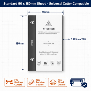 <span class=keywords><strong>Pellicola</strong></span> Protettiva in Idrogel Opaca Antiriflesso HD 90mm*180mm Impermeabile Anti-Impronte TPH - Campione Gratuito OEM/ODM - Product Image 3