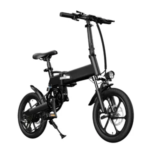 Bicicleta eléctrica plegable, bici con Motor de 250W, neumático de 20 pulgadas, 7 velocidades, batería de litio de 36V y 7,8ah, pantalla LCD de aluminio