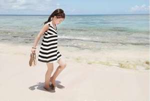 Nouvelle Collection 2016 : Robes de Plage Décontractées à Rayures pour Enfants - Product Image 3
