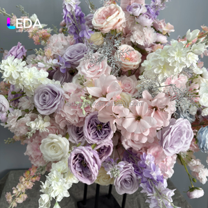 Flores y Plantas Decorativas LEDA ODM, Centros de Mesa para Eventos de Boda, Bola de Flores Artificiales de Seda, Suministros de Decoración para Bodas - Product Image 3