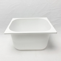 Boîte à glace en PP de qualité alimentaire empilable et peu encombrante pour les usines de gelato professionnelles