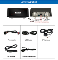 Système Android 10.25'' Apple Car Play F30 Écran tactile pour BMW NBT CIC 2012-2018 Moniteur Android Auto