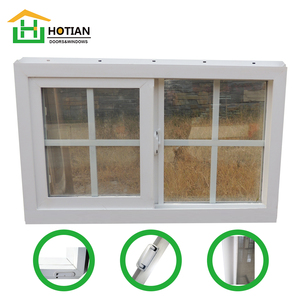 Cách âm Windproof bão tác động thủy tinh uPVC <span class=keywords><strong>Windows</strong></span> đơn đôi tráng men Vinyl trượt cửa sổ PVC - Product Image 5