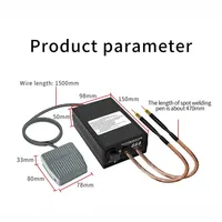 Machine de soudage par points portative haute puissance 8000W, batterie au lithium 18650, soudeuse par points