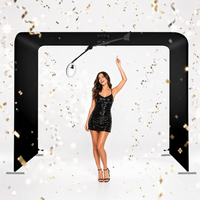 Photomaton aérien Sky 360 à mouvement lent avec télécommande, photomaton à angle élevé pour mariage, fête et événements