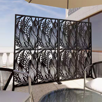 EKOO Maßgefertigte Lasergeschnittene Metall-Terrassengeländer-Paneele Moderner Stil Sichtschutz Balkon-Design für Villennutzung