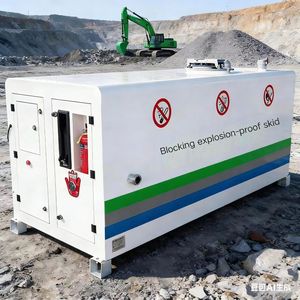 Stazione <span class=keywords><strong>di</strong></span> Rifornimento Carburante Compatta su Skid, Alimentata a Energia Solare, con Serbatoio Verticale per Stoccaggio Petrolio - Product Image 3