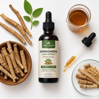 Extrait liquide naturel d'Ashwagandha 5% 10% Withanolides, Withania Somnifera liquide pur LPE-2 pour le soulagement du stress et l'énergie